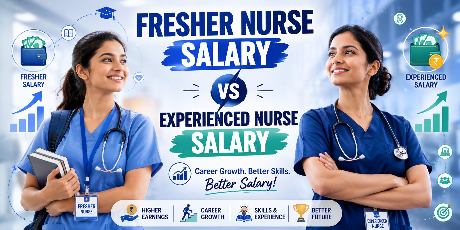 You are currently viewing Nursing Salary in India: Fresher Nurse Salary vs Experienced Nurse Salary